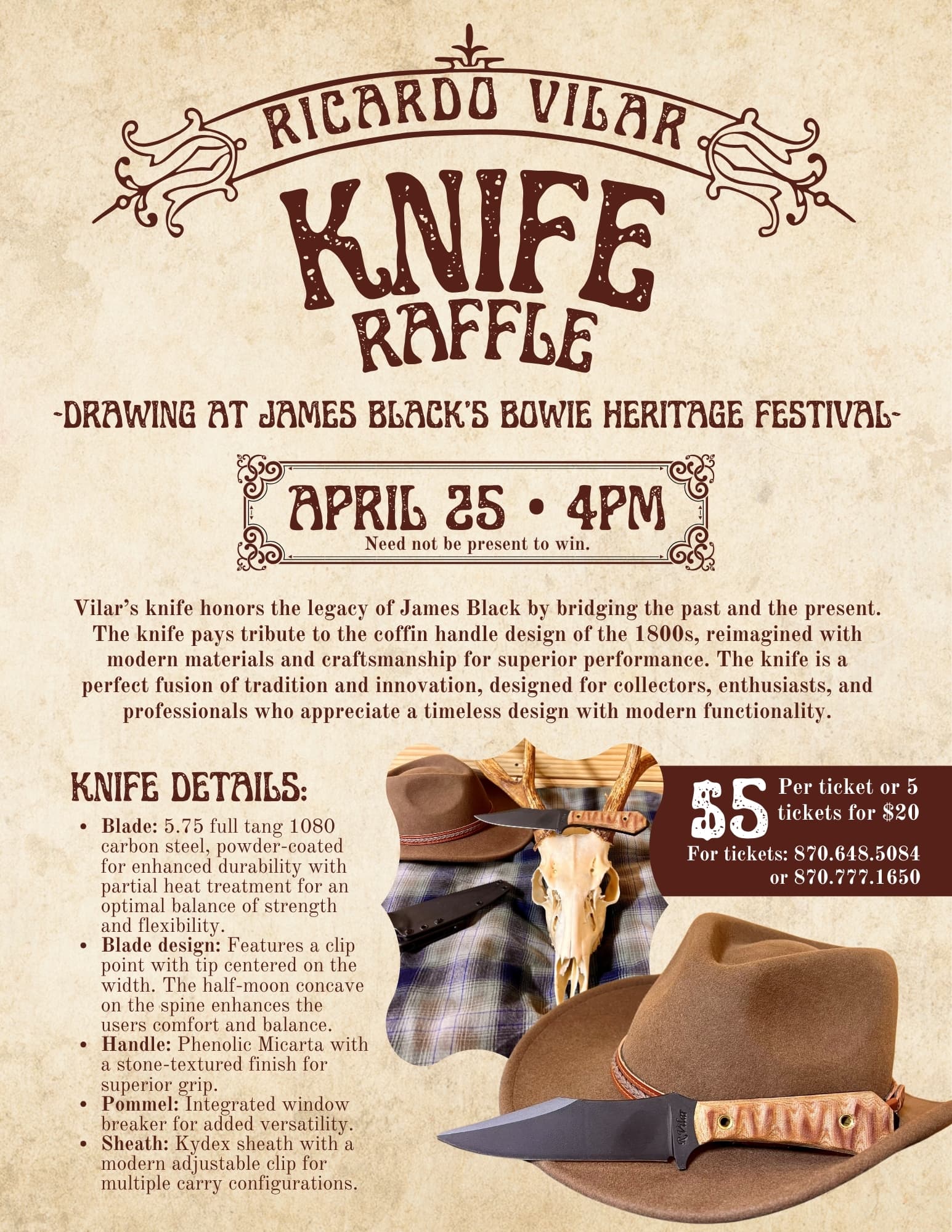 Ricardo Vilar Knife Raffle 2026